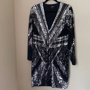 Express sequin dress